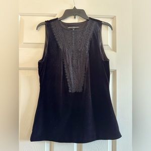 WHBM Velvet Top